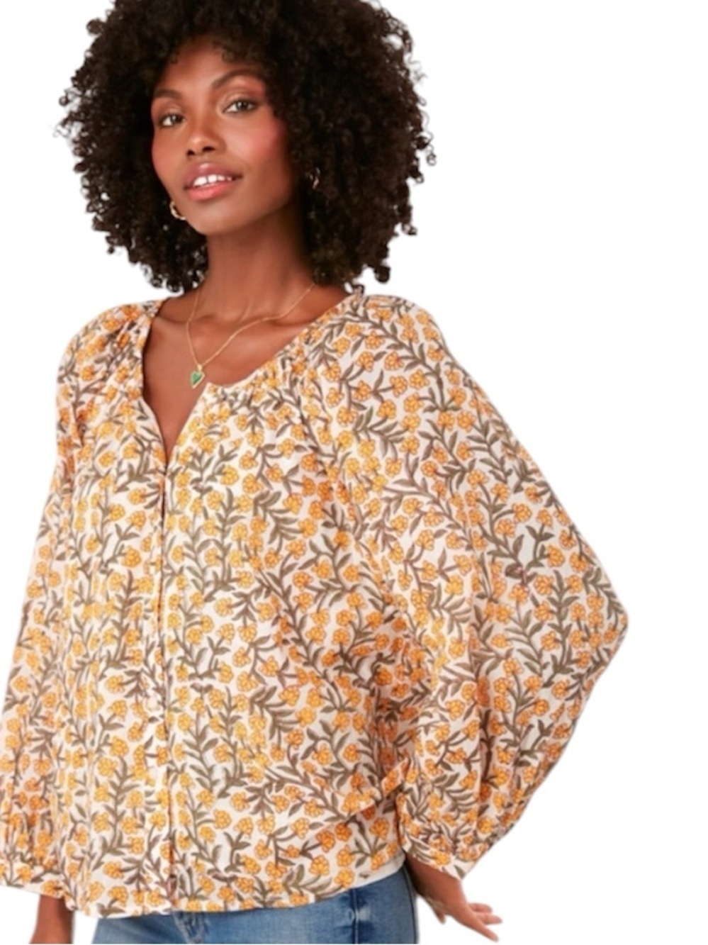 Emerson Fry | Women’s Garden Sun Frances Blouse Size XS